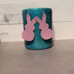 Pink Bunny Earrings
